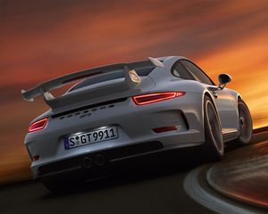 Превью обои porsche 911 gt3, авто, машина, автомобили, машины, поворот