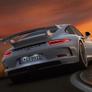 Превью обои porsche 911 gt3, авто, машина, автомобили, машины, поворот