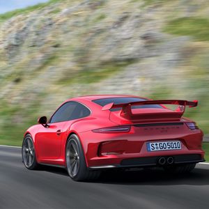 Превью обои porsche 911 gt3, авто, машина, автомобили, машины, скорость, красный