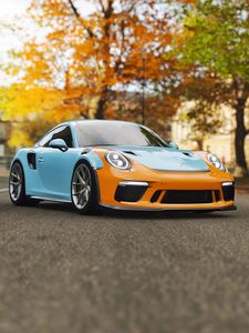 Превью обои porsche 911 gt3, porsche, спорткар, гонки