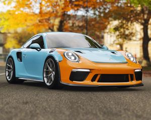 Превью обои porsche 911 gt3, porsche, спорткар, гонки