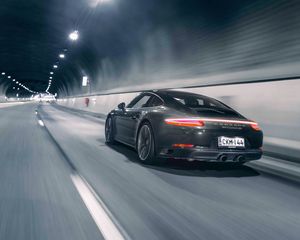 Превью обои porsche 911, porsche, автомобиль, спорткар, скорость