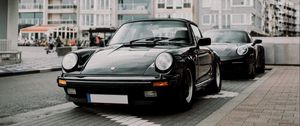 Превью обои porsche 911, porsche, автомобиль, автомобили, черный
