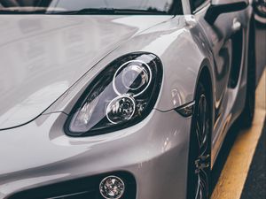 Превью обои porsche 911, porsche, машина, серый, спорткар