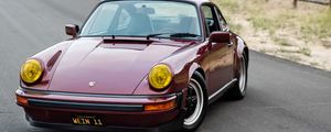 Превью обои porsche 911 sc, porsche, автомобиль, спорткар, красный