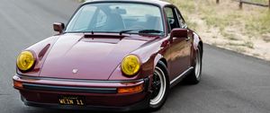 Превью обои porsche 911 sc, porsche, автомобиль, спорткар, красный