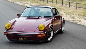 Превью обои porsche 911 sc, porsche, автомобиль, спорткар, красный