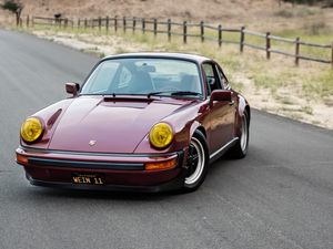 Превью обои porsche 911 sc, porsche, автомобиль, спорткар, красный