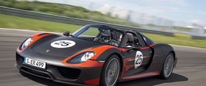 Превью обои porsche 918, порше, авто, скорость, спорткар