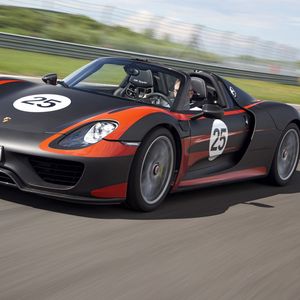 Превью обои porsche 918, порше, авто, скорость, спорткар