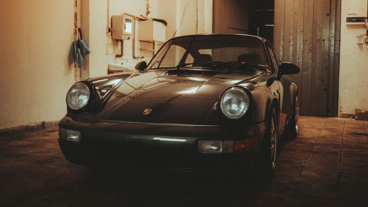 Обои porsche 964, porsche, автомобиль, ретро, винтаж