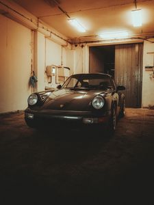 Превью обои porsche 964, porsche, автомобиль, ретро, винтаж