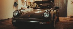 Превью обои porsche 964, porsche, автомобиль, ретро, винтаж