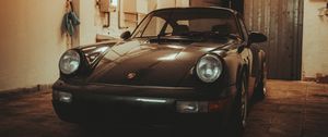 Превью обои porsche 964, porsche, автомобиль, ретро, винтаж