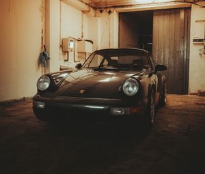 Превью обои porsche 964, porsche, автомобиль, ретро, винтаж