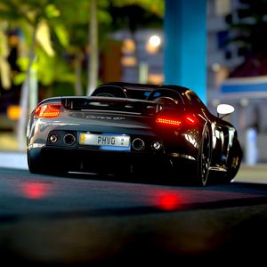 Превью обои porsche carrera gt, porsche carrera, porsche, спорткар, суперкар, гонка, свет