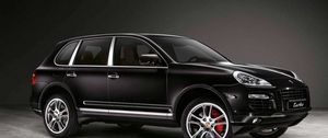 Превью обои porsche cayenne, черный, авто