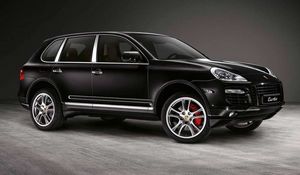 Превью обои porsche cayenne, черный, авто