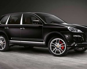 Превью обои porsche cayenne, черный, авто