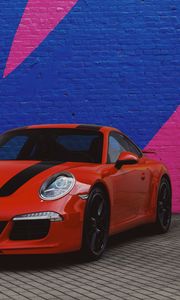 Превью обои porsche cayman, porsche, спорткар, суперкар, красный