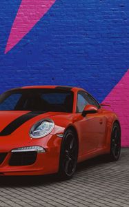 Превью обои porsche cayman, porsche, спорткар, суперкар, красный