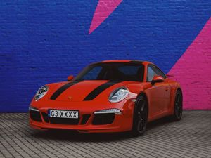 Превью обои porsche cayman, porsche, спорткар, суперкар, красный