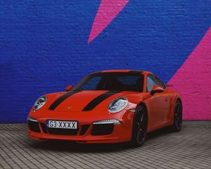 Превью обои porsche cayman, porsche, спорткар, суперкар, красный
