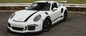 Превью обои porsche gt3 rs, porsche, спорткар, автомобиль, вид спереди