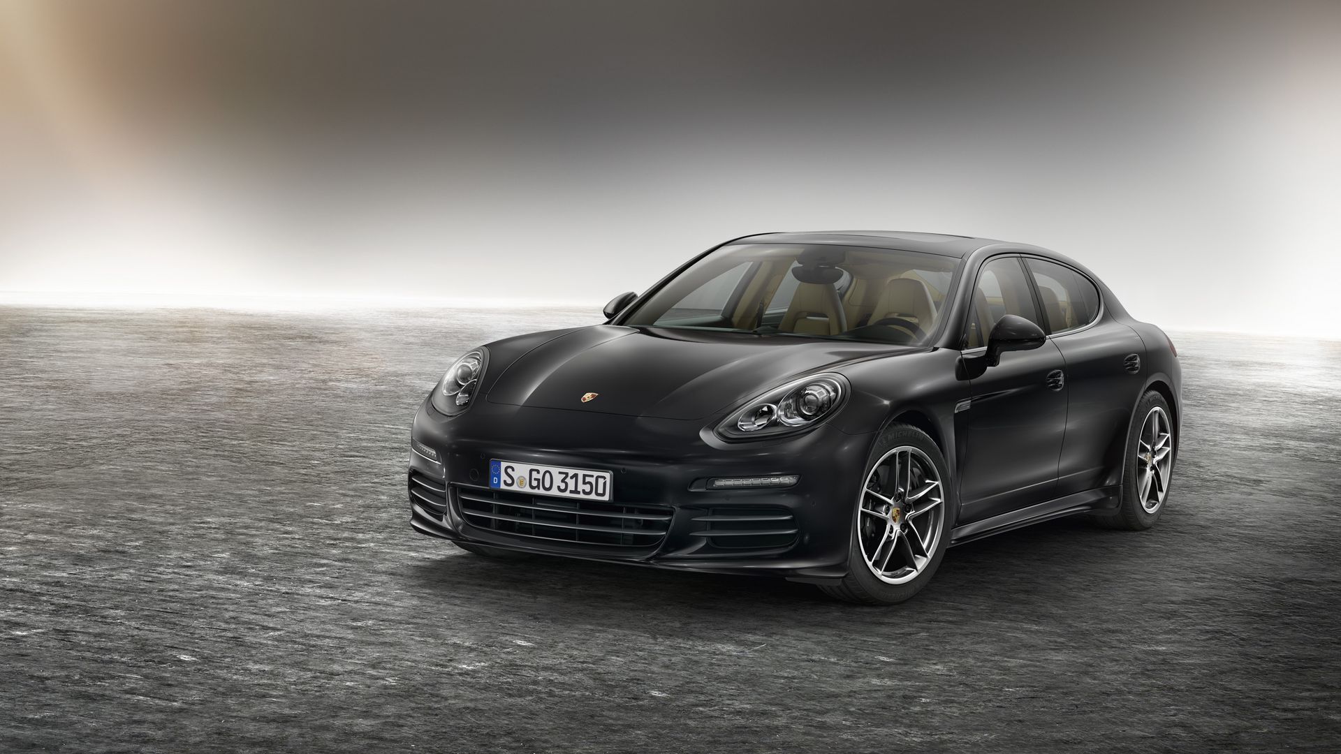 Porsche Panamera черный обои