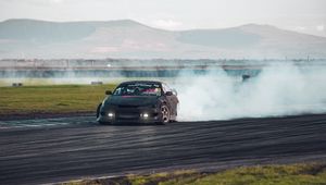 Превью обои porsche, спорткар, машина, дрифт