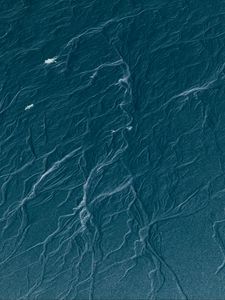 Превью обои поверхность, линии, волны, рельеф, синий