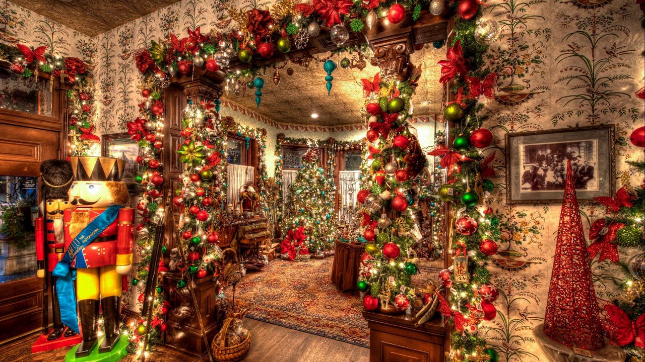 Обои праздник, рождество, украшения, игрушки, елка