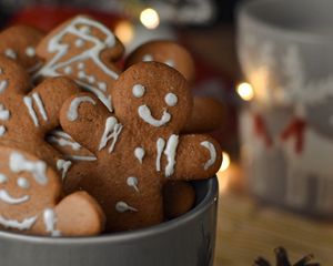 Превью обои пряники, рождество, новый год, праздники