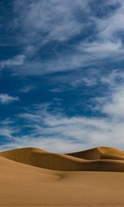 Превью обои пустыня, дюны, песок, небо