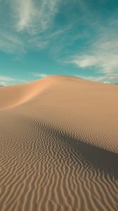 Превью обои пустыня, холм, песок, дюны, волны