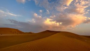 Превью обои пустыня, пески, дюны, рельеф, холмы