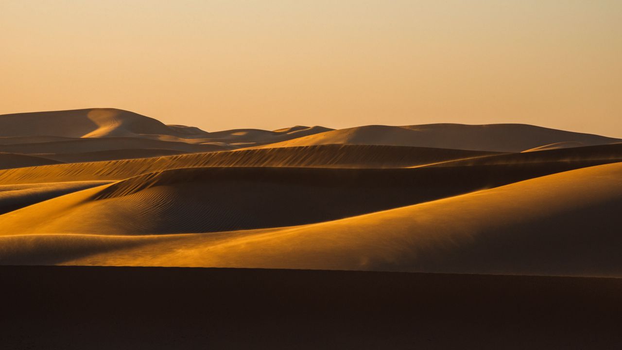 Обои пустыня, песок, барханы, дюны