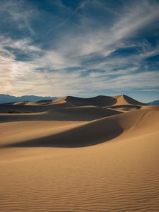Превью обои пустыня, песок, дюны, холмы, холмистый
