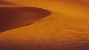 Превью обои пустыня, песок, дюны, холм