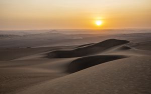 Превью обои пустыня, песок, дюны, природа, рельеф