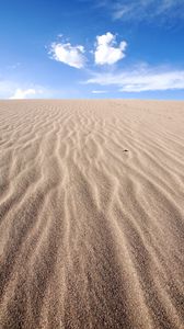 Превью обои пустыня, песок, горизонт, небо, дюны