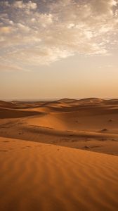 Превью обои пустыня, песок, горизонт