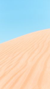 Превью обои пустыня, песок, холм, небо, минимализм