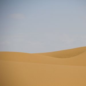 Превью обои пустыня, песок, холмы, пейзаж