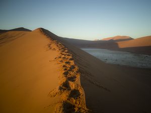 Превью обои пустыня, песок, холмы, природа, пейзаж