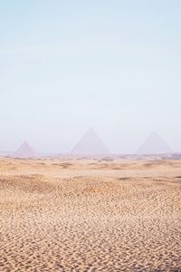 Превью обои пустыня, песок, пирамиды