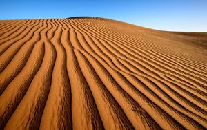 Превью обои пустыня, песок, рельеф, тени
