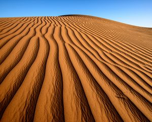 Превью обои пустыня, песок, рельеф, тени