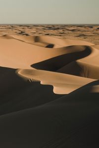 Превью обои пустыня, песок, тени, барханы