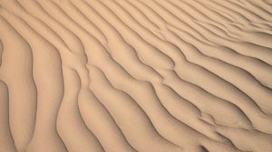 Превью обои пустыня, песок, волны, рельеф, текстура